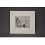 Jake and Dinos Chapman, Limited Edition Etching, 16cm by 20cm, Farmer in Horse Drawn Cart with pigs,