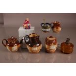 Five late Victorian and early 20th century Royal Doulton stoneware items, together with a modern