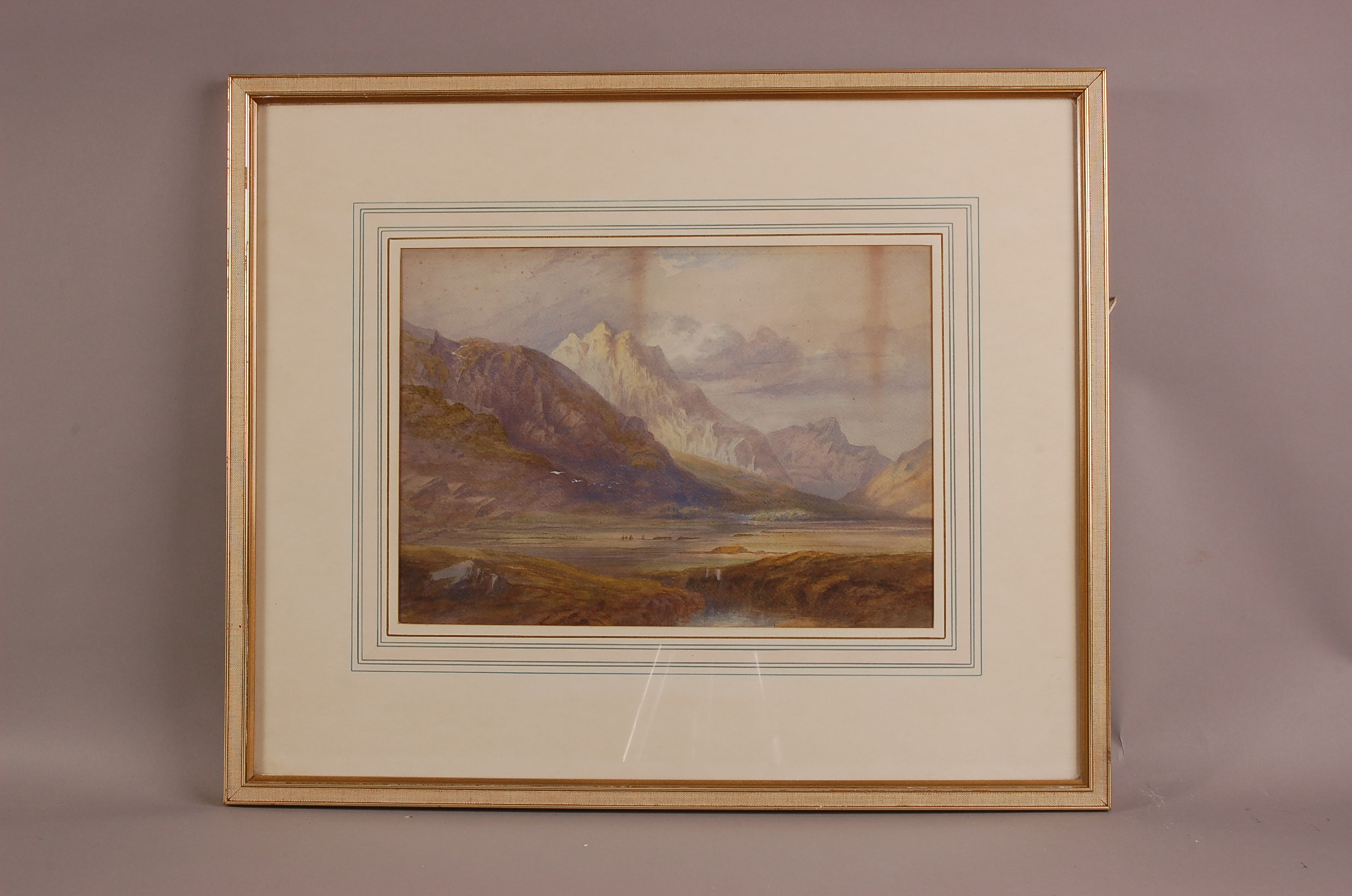 Scottish School (19th/20th century), 26cm by 37cm, watercolour on paper, Highland Landscape,