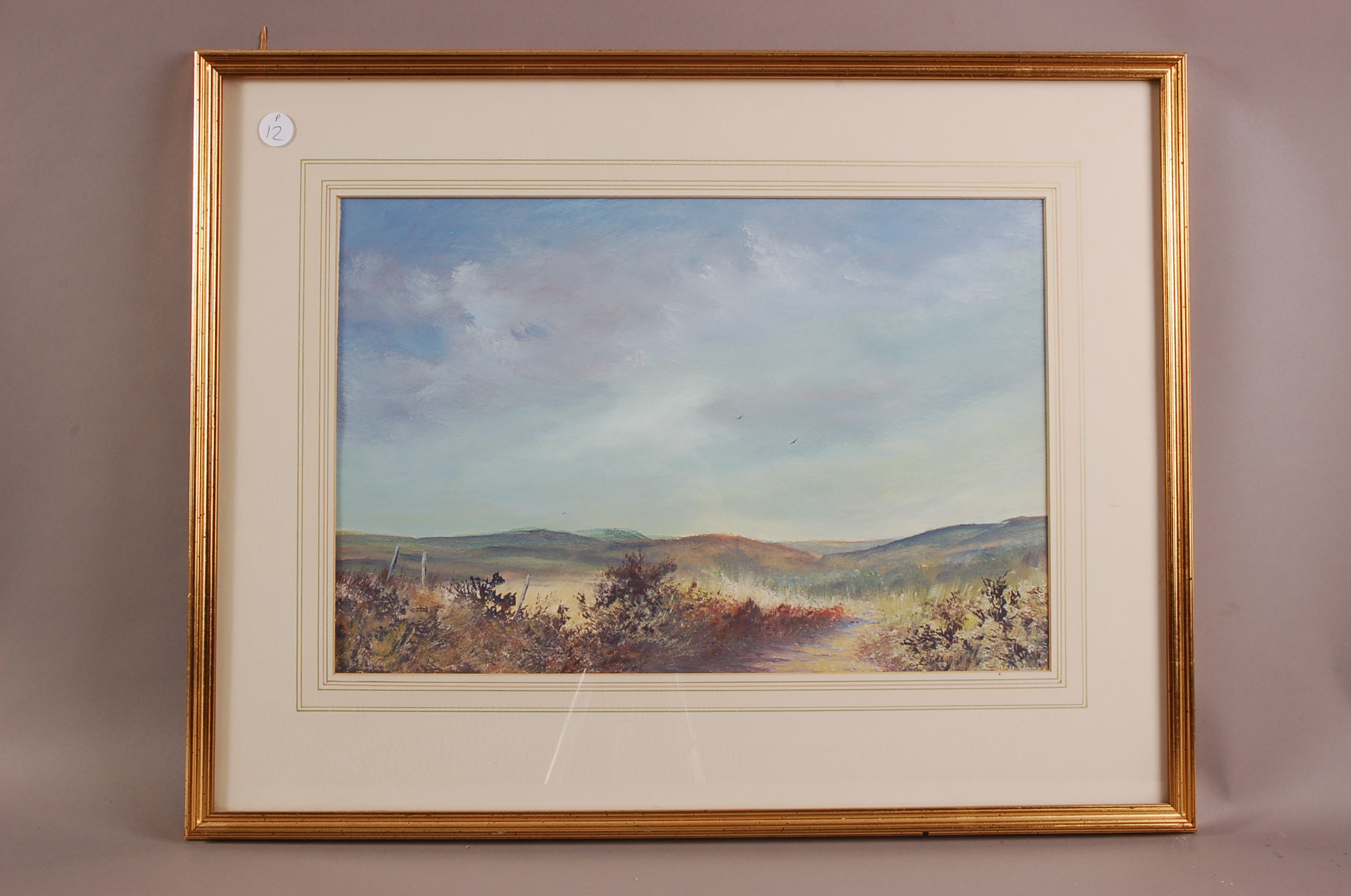 Jon Morgan (20th century), 35cm by 52cm, watercolour on paper, Moor Landscape, signed, framed