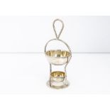 A George V silver tea strainer, 2.68 ozt