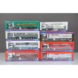 Corgi Hauliers of Renown, a boxed group 1:50 scale Scania Curtainside CC13701 Mason Bros Boston,