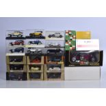 Modern Diecast Pre-war Cars, a boxed/cased collection of mainly private vehicles, comprises Burago