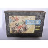Early Minimodels Scalextric Set No 1, comprising Maserati tin cars in green No 7 and red No 8,