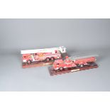 Franklin Mint 1:32 Scale Fire Engines, a boxed Pierce Snorkel No 1 US fire engine with display