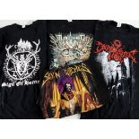 Death / Black Metal T-Shirts, sixteen 'T' Shirts printed with a variety of Metal Bands comprising