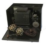 A Edison Home Kinetoscope, No 473, for 22-mm. film, the hand-cranked mechanism with patents to 1897,