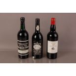 Three vintage bottles of Port, including a Dow's 1979 (bottled 1981, a Calem (Ca'lem) 1897, and a