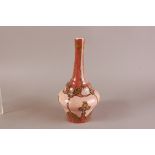 A first half 20th century Hungarian Fischer Emil pottery vase, 30.5cm, restored to rim and neck,