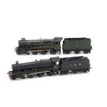 Modified and scratch built 00 Gauge GWR Steam Locomotives with Hornby Bodies, black Hall Class 4-6-0