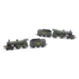 Two 00 Gauge kitbuilt SR green 4-4-0 Locomotives and tenders, No 68 and No 73, both built and