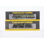 Graham Farish N Gauge Steam Locomotives and Tenders, two cased examples, GWR Castle Class 372-030