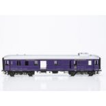 A Finescale Gauge 1 German Deutsche Reichsbahn 'Rheingold' Baggage Car by J&M Models, in the