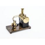 A restored Stationary Steam Engine by Mersey Model Co, with single oscillating cylinder mounted