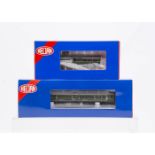 Heljan OO Gauge Railbus and Class 128 DPU, a boxed duo, 11087501 Park Royal Railbus SC79970 with