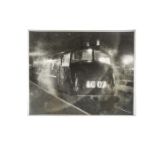 Silver prints of British railway locomotives by Simon Logie, born in 1936, Logie was a solicitor