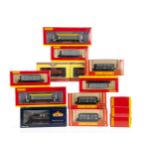 OO Gauge Goods Wagons, various boxed examples, Oxford Rail OR76CAT001B BR Cattle Wagon (2), Bachmann