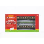 Hornby Arnold N Gauge Brighton Belle Pullman EMU, a cased two car pack HN3006 SR 5-Bel Brighton