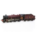 A Finescale 0 Gauge Kit-built LMS Stanier 4-6-0 'Jubilee' Locomotive and Tender, from a David