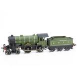 A modified/repainted Hornby 0 Gauge electric No E220 Special 'Bramham Moor' Locomotive and Tender,