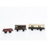 Milbro 0 Gauge GWR Rolling Stock, unboxed,