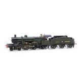 A Larry Goddard 00 Gauge Finescale Scratchbuilt GWR green De Glenn 4-4-2 Locomotive and Tender,