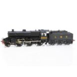 A Finescale 0 Gauge Kit-built LMS Hughes-Fowler 2-6-0 'Crab' Locomotive and Tender, from an