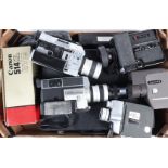 A Tray of Canon Cine Cameras, a Canon 514XL, in Makers box, a Canosound 514XL-S, Aoto Zoom 814 (