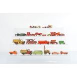 A collection of vintage diecast models, including Dinky, Lesney, Corgi, etc. (25)