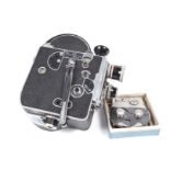 A Bolex H16 Cine Camera, drive functions, body G, with Pailard 16mm f/2.8 & 25mm 2.8 lenses,