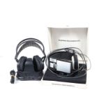 Two Pairs of Stereo Headphones, a pair od Bang & Olufsen U70, foam deteriation on ear cups, in