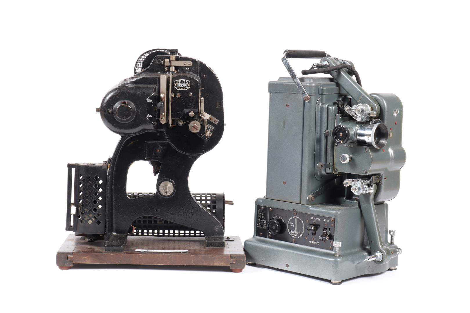 Six Vintage Continental 16mm Projectors, comprising three examples from Siemens, a Bolex G3, a Zeiss