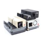 Three Slide Projectors, a Leitz Pradovit Colour 250 autofocus, with Leitz 90mm f/2.5 lens,