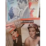 A quantity of vintage Radio Times and picturegoer magazines, all loose
