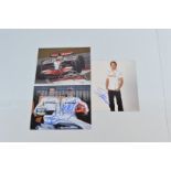 Formula One signed photographs, including Michael Schumacher and Nico Rosberg, Jensen Button and