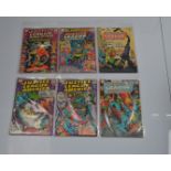 Justice League of America, DC Comics, #46 #47 #48 #49 #73 #74 (1966-69), bagged (6)