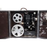 A Gebescope 16mm Sound Projector, circa 1935, with Dallmeyer 2" f/1.65 lens, untested, case