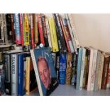 A large collection of movie books all relating to male actors and directors including Bing Crosby,