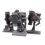 Five United States Vintage 16mm Projectors, comprising three Bell & Howell Filmo 57's, an Ampro KD