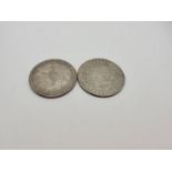 A Turkish 20 Kurus white metal coin, late 19th early 20th century Ottoman Empire, 24g together