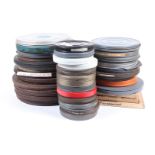 A Quantity of 16mm Film, mainly in metal film canisters, a variety of titles, mostly incomplete,