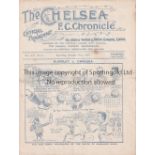 CHELSEA Home programme v Liverpool 11/10/1919. Not ex Bound Volume. Light foxing. No writing.