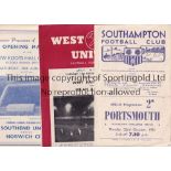 OPENING OF LIGHTS FOOTBALL Eleven programmes all from matches which celebrated "Opening of