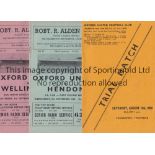 OXFORD UNITED A collection of 16 Oxford United home programmes and 4 aways from 1960/61 , their