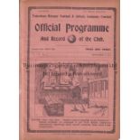 TOTTENHAM HOTSPUR V EVERTON 1914 Programme for the opening League match at Tottenham on 2/9/1914