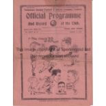 TOTTENHAM HOTSPUR V STOKE CITY 1934 Programme for the League match at Tottenham 30/3/1934, folded,
