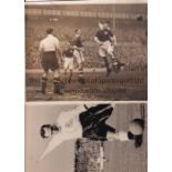 TOTTENHAM HOTSPUR Two original B/W press photos: 9" X 7" action at home v. Millwall in the 1930's,