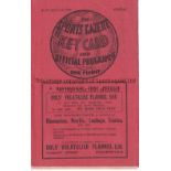 MIDDLESBROUGH V ARSENAL 1936 Programme for the League match at Middlesbrough 11/4/1936, small