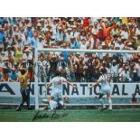 AUTOGRAPHED GORDON BANKS 1970 Photo 16" x 12" of the England goalkeeper making an incredible save