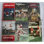 ARSENAL A set of all 6 Arsenal books 1969-1974 (Numbers 1-6). With dust wrappers. Generally good